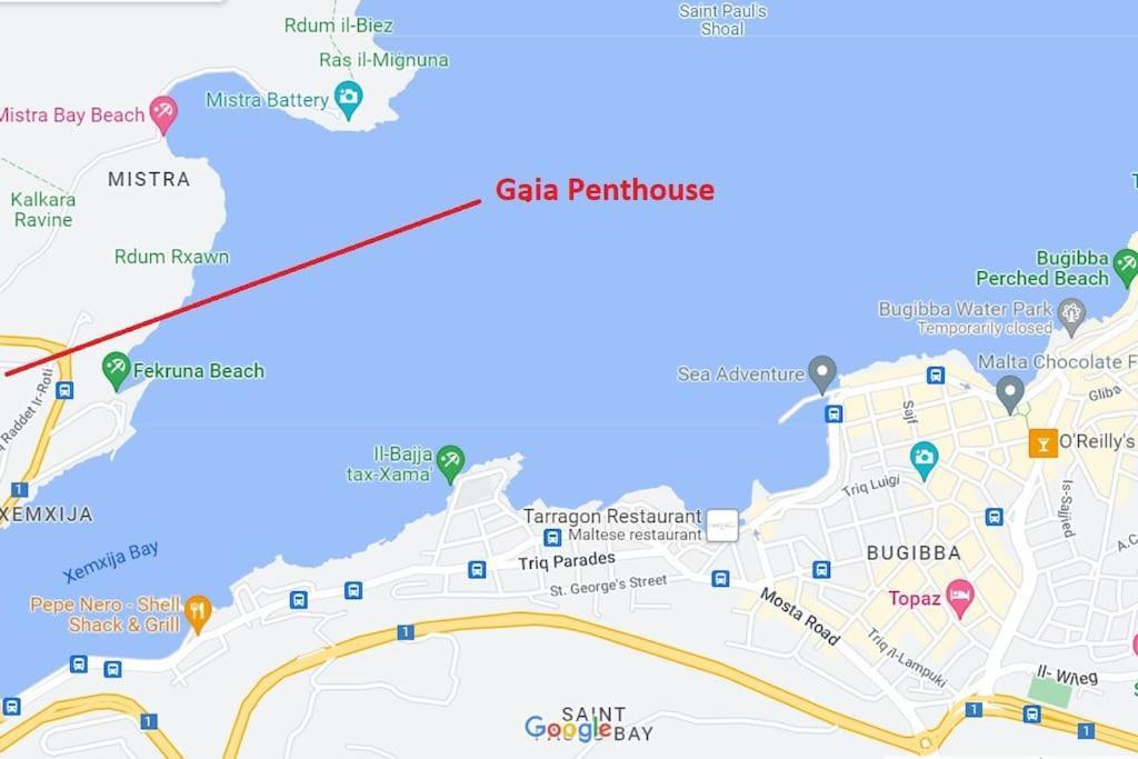 Gaia Penthouse Sea And Country Views Home 세인트폴스베이 외부 사진